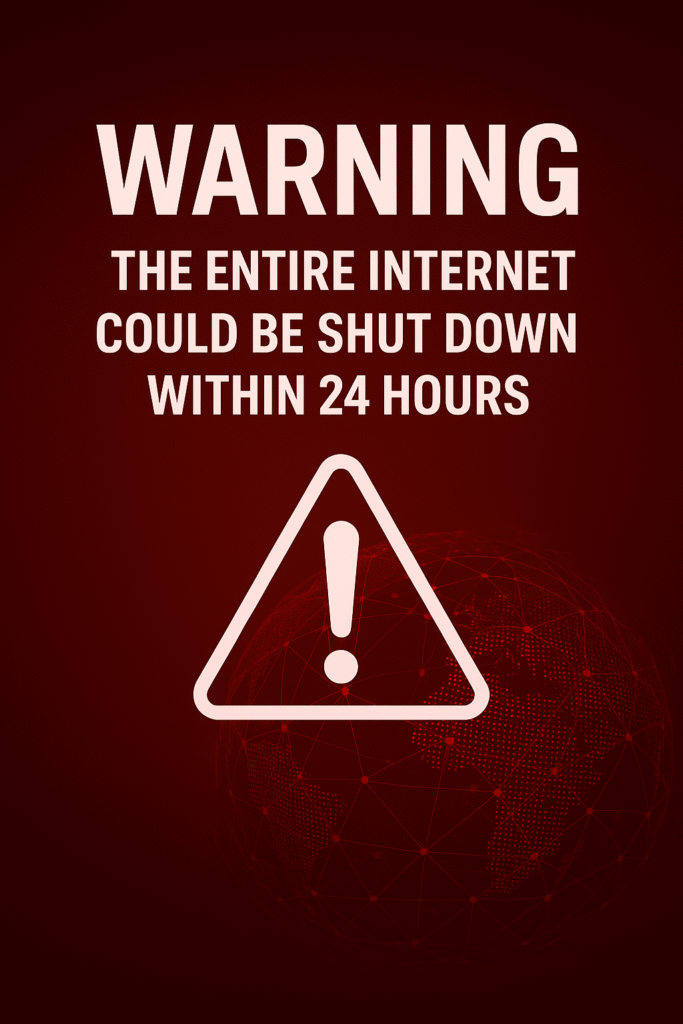 A Internet shutdown in next 24 hours